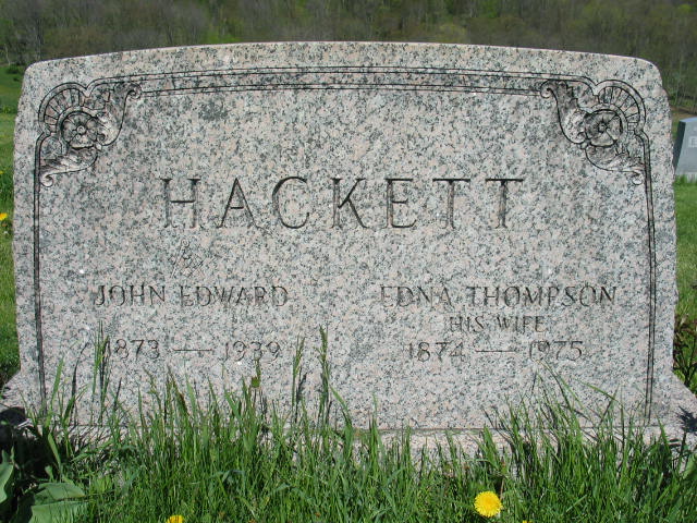 John Edward and Edna Thompson Hackett