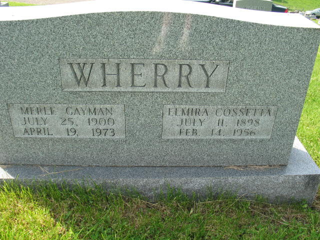Merle Gayman and Elmira Cossetta Wherry