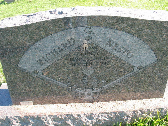 Richard G. Nesto - Greene Cocunty Pony League President