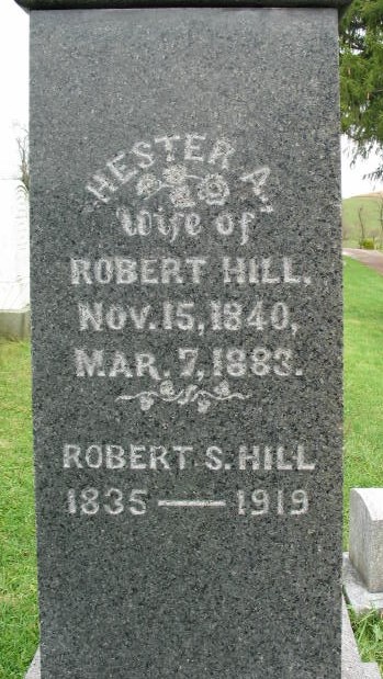 Hester A. Hill tombstone