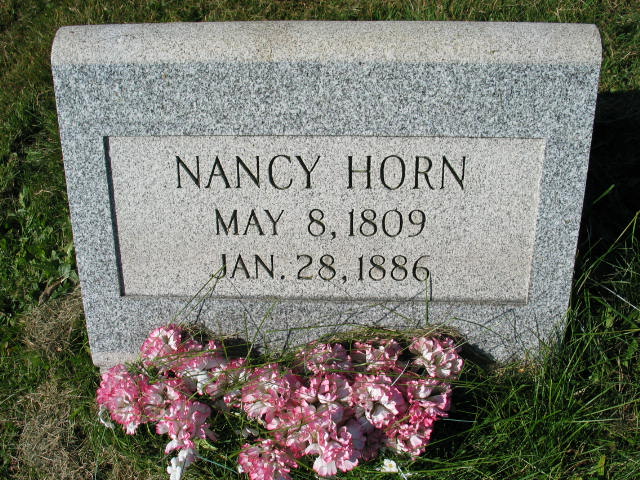 Nancy Horn tombstone