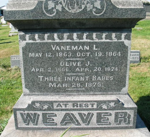 Vaneman L. Weaver tombstone