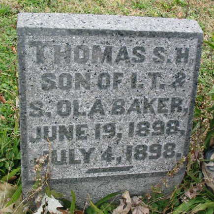 Thomas S. H. Baker tombstone