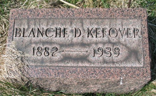 Blanche D. Kefover tombstone