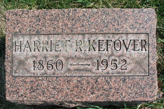 Harriet R. Kefover tombstone