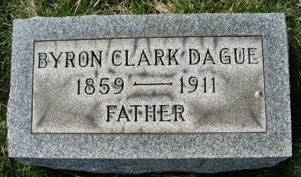 Byron Clark Dague tombstone