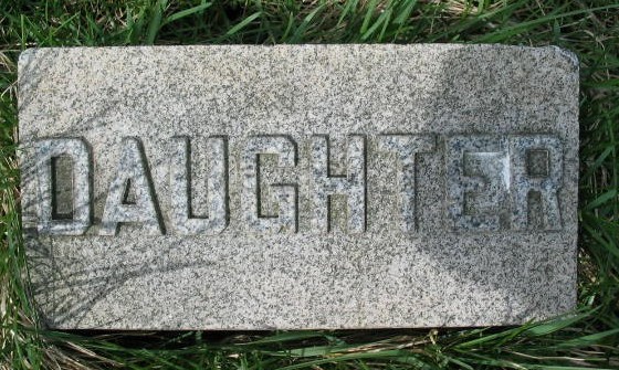 Daughter, Maggie J. Holems tombstone