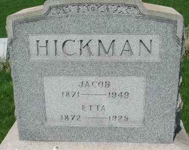 Jacob and Etta Hickman