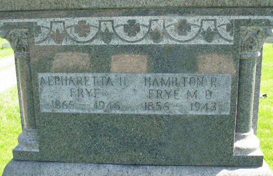 Alpharetta H. and Hamilton R. Frye