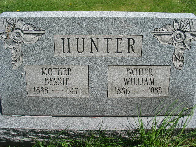 Bessie and William Huntertombstone