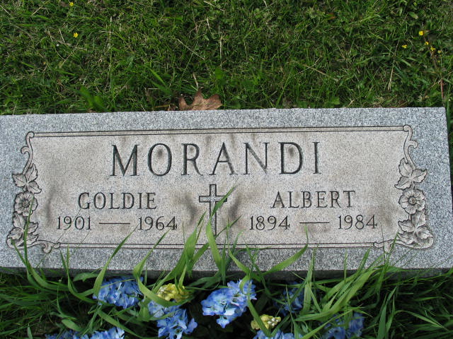 Goldie and Albert Morandi tombstone