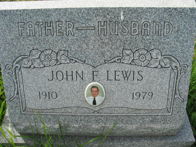 John F. Lewis tombstone